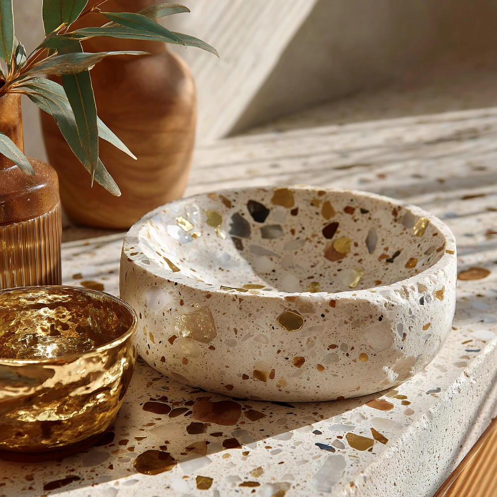 What Are Quartz and Terrazzo Countertops Made Of?